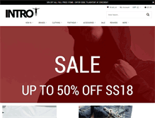 Tablet Screenshot of intro-clothing.com